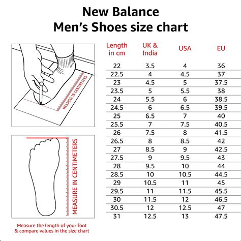 Introducir 66 Imagen New Balance Size Chart Mens Shoes Abzlocal Mx