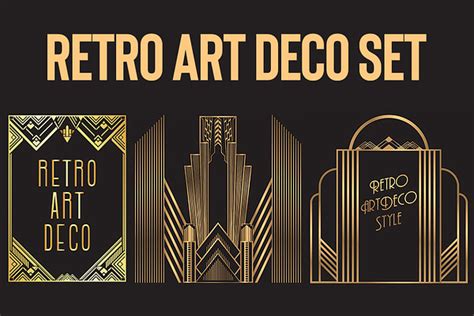 Retro Art Deco Set | Pre-Designed Illustrator Graphics ~ Creative Market