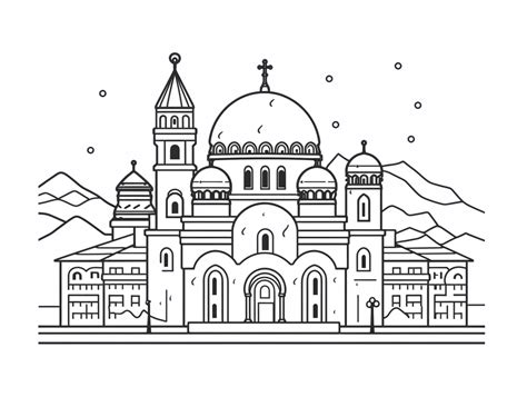 Serbian Nature Coloring Page - Coloring Page