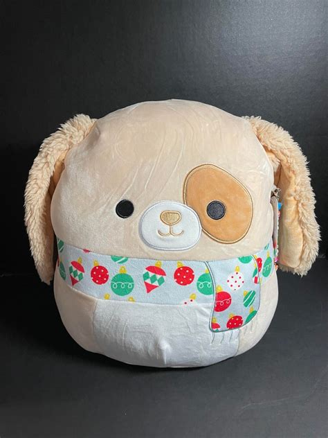 Squishmallow 12 Harris The Dog Holiday Wcustom Hand Made Beaded I Love