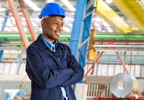 African American Electrical Engineer Stock Photo Image Of Hardhat