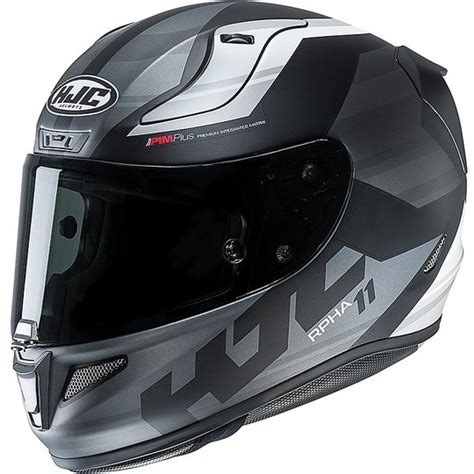 Casque de moto intégral Hjc RPHA 11 Naxos MC5SF blanc gris noir Vente