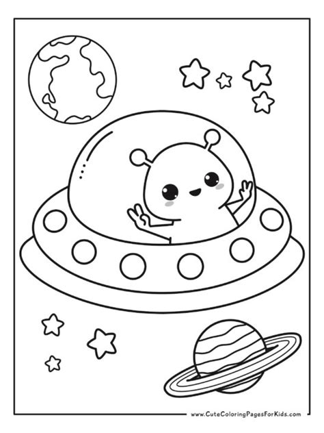 7 Space Coloring Pages (Free Printable PDFs) - Cute Coloring Pages For Kids