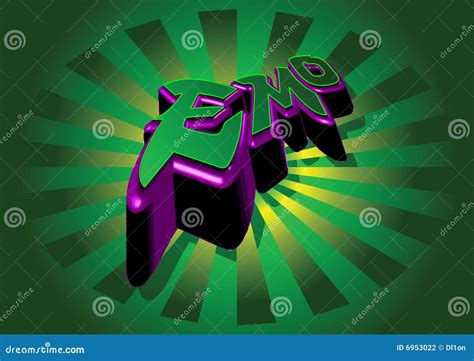 Emo 3d Graffiti Stock Vector Illustration Of Curve Rough 6953022