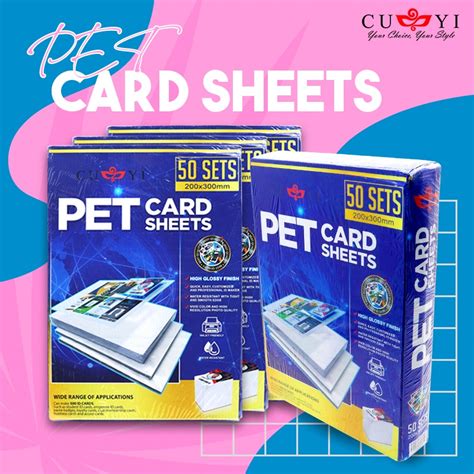 Cuyi Pet Sheet For Id Printing Bagtag Calling Card Making High