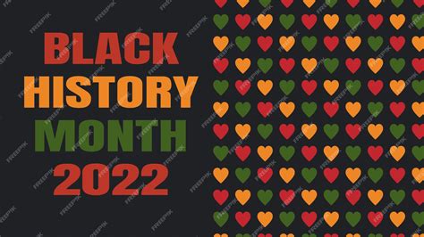 Premium Vector Black History Month 2022 Banner For African American