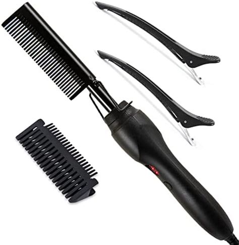 Amazon Hot Comb Straightener For Wigs Digital Ceramic Pressing Hot Comb Dual Voltage