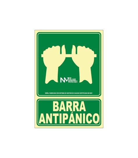 Señal de emergencia Empujar Barra antipánico para Abrir Puerta