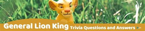 41 Lion King Trivia Questions And Answers Group Games 101