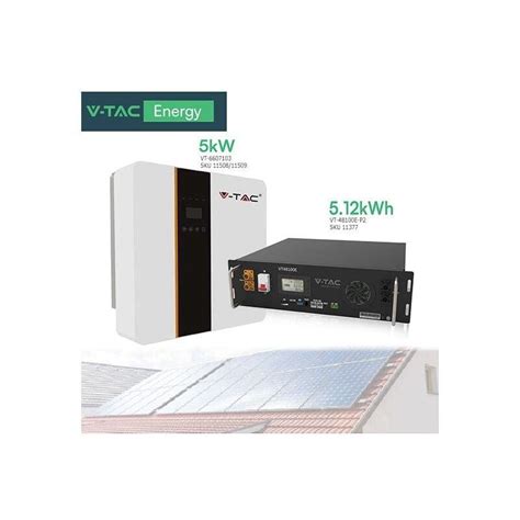 V TAC KIT SOLAIRE PHOTOVOLTAÏQUE MONOPHASÉ AVEC ONDULEUR INVT 5KW ET