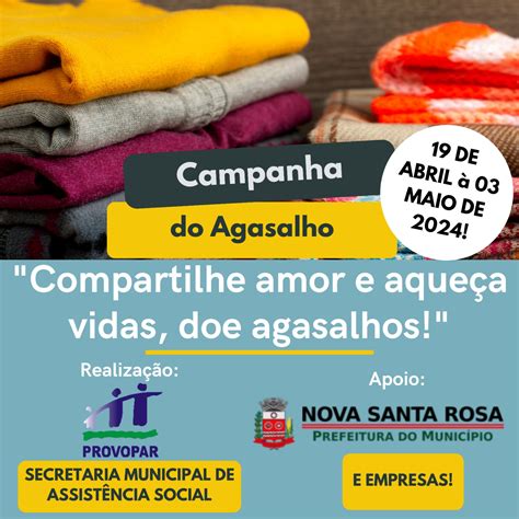 Campanha do Agasalho 2024 é lançada oficialmente em Nova Santa Rosa