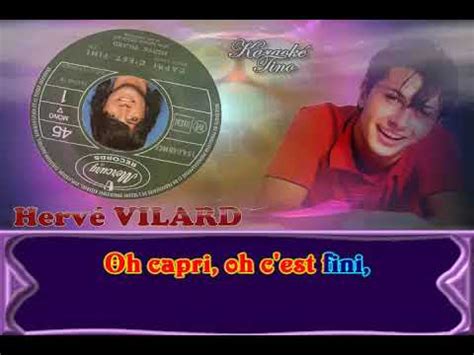 Karaoke Tino Herv Vilard Capri C Est Fini Chords Chordify