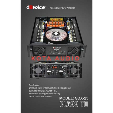 Jual Power Db Voice SDX 25 Amplifier Dbvoice SDX25 Class TD Original