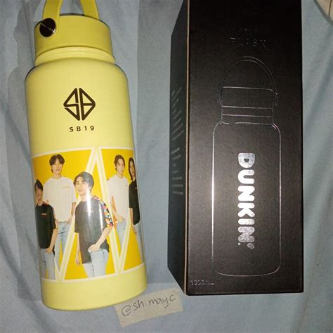 SB19 Set Of Limited Edition Dunkin Flask And Photocards Hobbies Toys