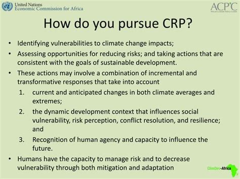 Climate Resilient Pathways Adaptation Mitigation And Sustainable