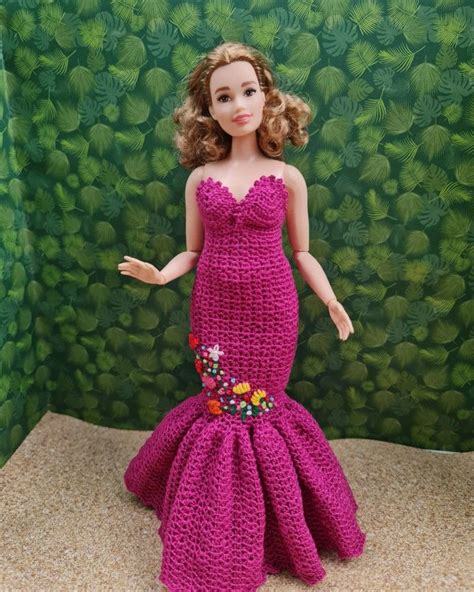 Barbie Outfits Barbie Clothes Crochet Clothes Crochet Dress Barbie