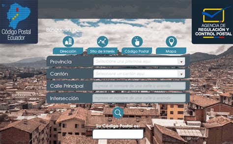 Código postal Ecuador Cuál es el mi código postal
