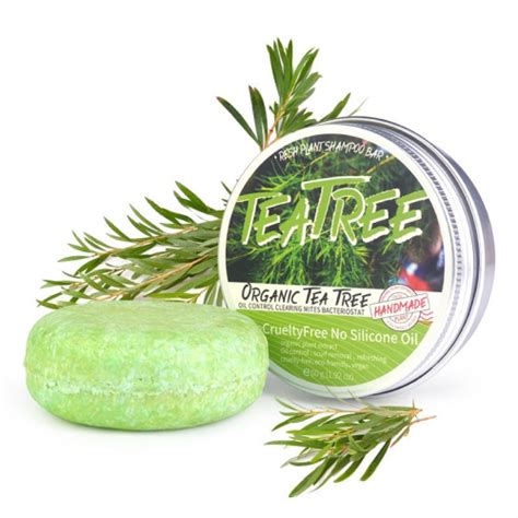 Органический твердый шампунь с маслом ЧАЙНОГО ДЕРЕВА Fresh Plant ...