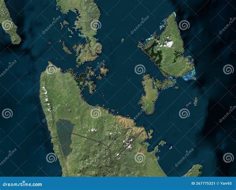 surigao del norte philippines  res satellite  legend stock
