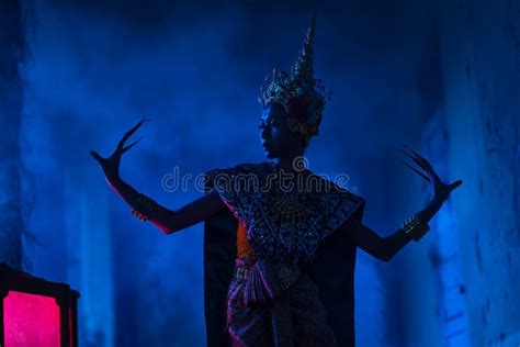 Thai Ghost In Traditional Costume That Appear In History Portrait Of