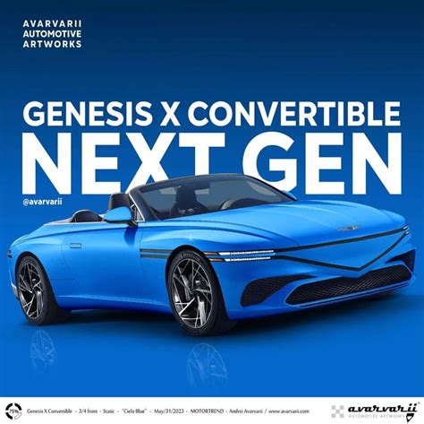 2025 Genesis X Convertible Rendering Korean Car Blog