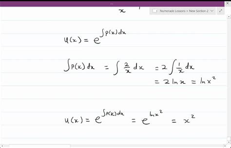 SOLVED Resolver una ecuación diferencial lineal de primer orden En los