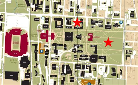 University Of Arkansas Fayetteville Campus Map - Printable Maps Online