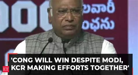 Kharge Launches Manifesto In Telangana Congress Will Win Despite Modi