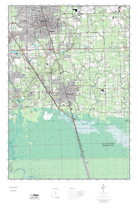 MyTopo Ponchatoula Louisiana USGS Quad Topo Map