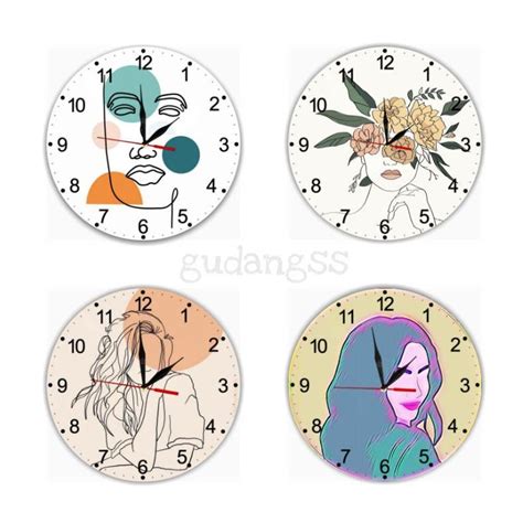 Terlarizzz Unique Wall Clock Aesthetic Art Minimalist Art Decoration ...