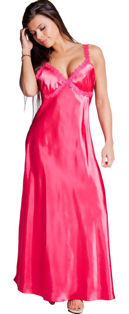 Womens Super Plus Size Silky Nightgown With Venice Lace 6010xx