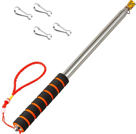 Amazon Zosonkon 2 Pack Telescopic Flagpole With Clips 1 2M 3 93Ft