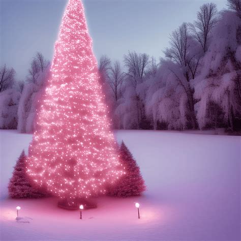 Pink Winter Wonderland Christmas Graphic · Creative Fabrica