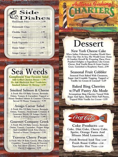 Marine City Fish Company menu in Marine City, Michigan, USA