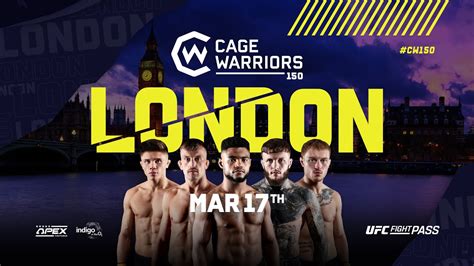 Cage Warriors 150 Londyn 17 03 2023 z udziałem Polaka karta walk