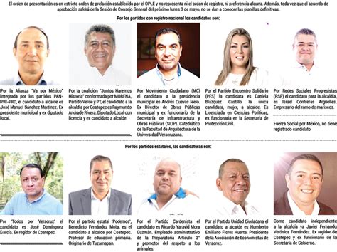 Semanario Espresso Candidatos A La Presidencia Municipal De Coatepec