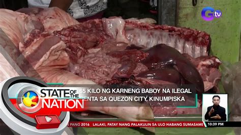 Aabot Sa Kilo Ng Karneng Baboy Na Ilegal Na Ibinebenta Sa Quezon