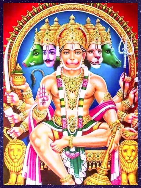 Anjaneya Swamy Full Panchmukhi Hanuman Hanumanji HD Phone Wallpaper