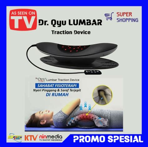 DR QYU LUMBAR TRACTION DEVICE Alat Terapi Untuk Nyeri Pinggang Dan