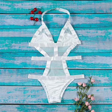 Rts One Piece Transparent Mesh Bodysuit Sexy V Neck Women S Lingerie Buy Transparent Busty