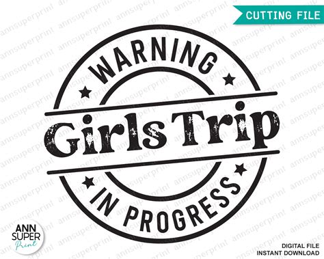 Warning Girls Trip In Progress Svg Png Girl In Progress Svg Etsy Denmark