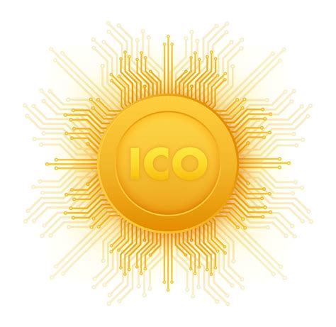 icono inicial moneda ofrecimiento ico simbólico producción proceso