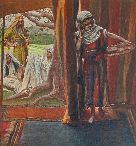 A Painting Of Jesus Standing In Front Of The Door To His House With