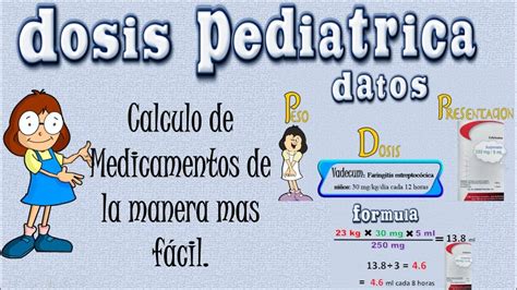 Como calcular la dosis en pediatría Dra León YouTube