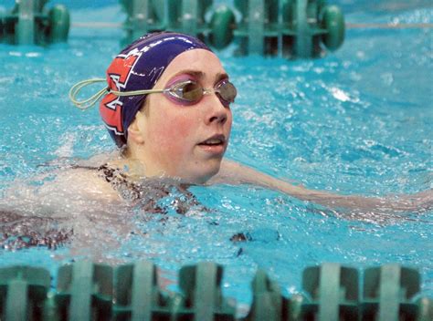 Girls Swimming Catherine Meisner Repeats In 200 Free At Meet Of