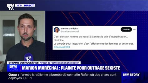 Les Propos De Marion Mar Chal Ne Sont Pas Acceptables L Avocat De L