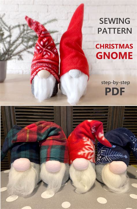 Free Gnome Sewing Pattern These Cuties Are Made With The Free Gnome