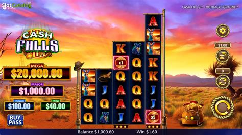 Cash Falls Outback Fortune Slot Review Play Demo For Free