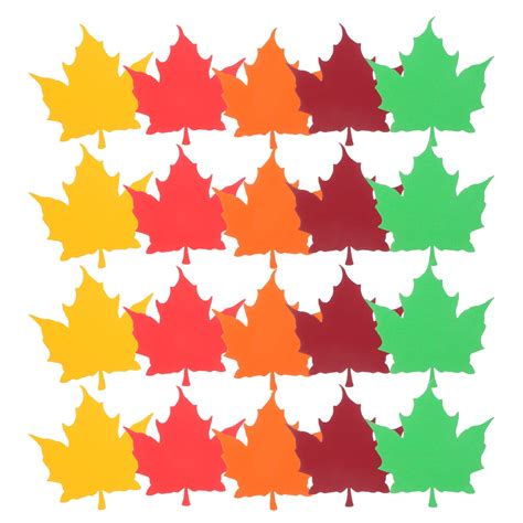 Pcs Maple Leaves Cutouts Fall Classroom Decorations Autumn Bulletin