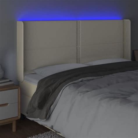 Tête de lit à LED Crème QQMORA LEX Contemporain Design